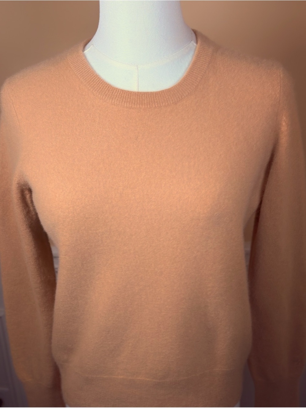 🤎 NAADAM 100% Cashmere Crewneck Sweater Small Warm Caramel Camel
